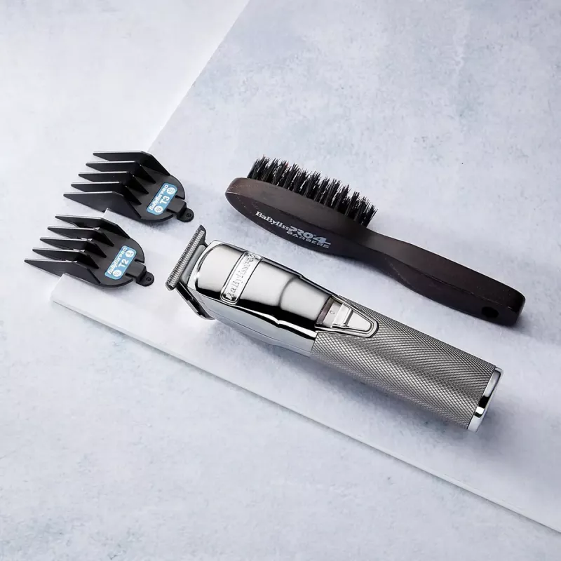 Belaidis kirpimo aparatas „BaByliss PRO FX8700E“ – chromuotas, įmontuota baterija, 120 min. veikimo laikas, 6300 aps./min.