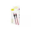 USB-A – USB-C laidas Baseus Cafule — USB 2.0 A→C, QC3.0 įkrovimo palaikymas, nailono pynė, raudona