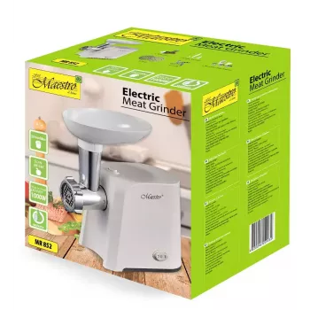 Mėsmalė Maestro MR852, 1000 W, balta, nerūdijančio plieno peilis, atbulinė funkcija