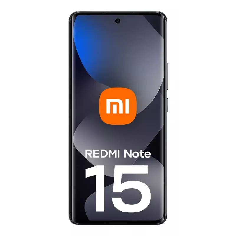 Išmanusis telefonas Xiaomi Redmi Note 15 — 6.77 colių AMOLED, 8 GB RAM, 128 GB, 6000 mAh, 108 MP, Juoda
