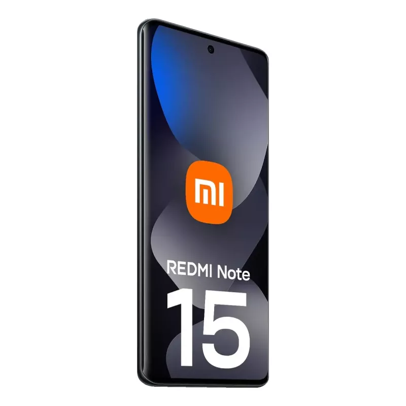 Išmanusis telefonas Xiaomi Redmi Note 15 — 6.77 colių AMOLED, 8 GB RAM, 128 GB, 6000 mAh, 108 MP, Juoda