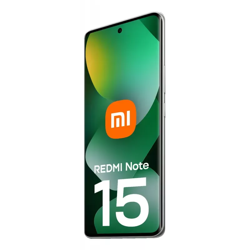 Išmanusis telefonas „Xiaomi Redmi Note 15“ — 6,77 col. AMOLED, 8 GB RAM, 128 GB, 6000 mAh, 108 MP, IP64, miško žalia