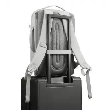 Kuprinė XDDESIGN Air P706.3219 — Pilka, 15 L, nešiojamojo kompiuterio skyrius iki 15,6 col., užrakinamas pagrindinis slankiklis