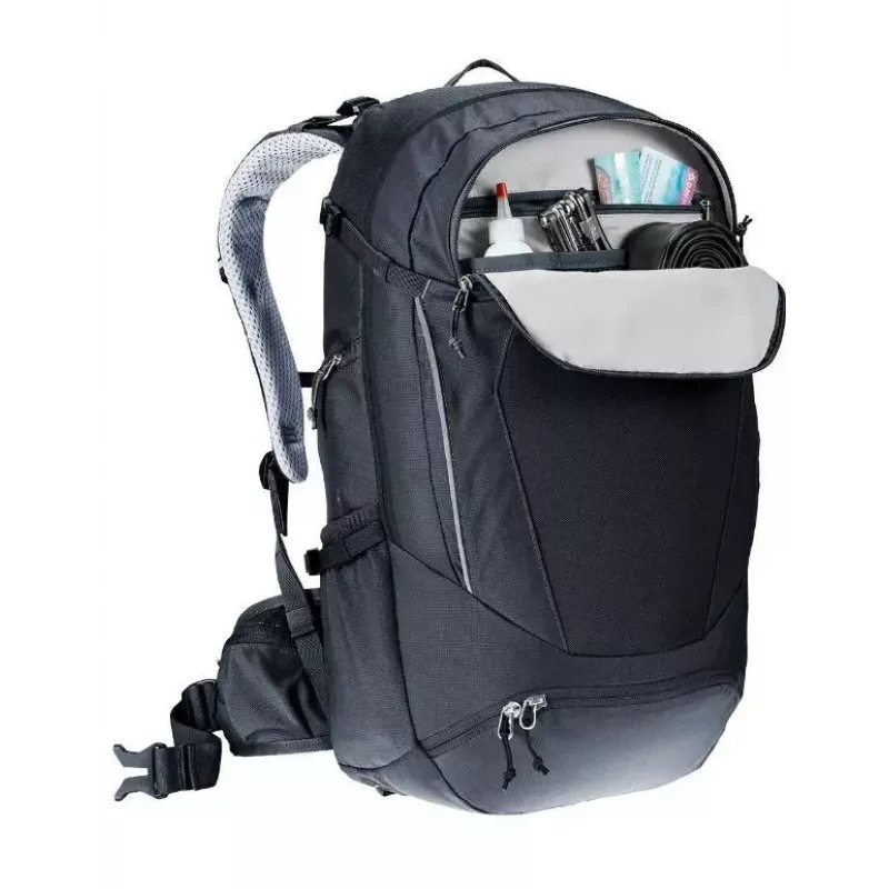 Kuprinė DEUTER Trans Alpine 30 — 30 l dviračių kuprinė, juoda