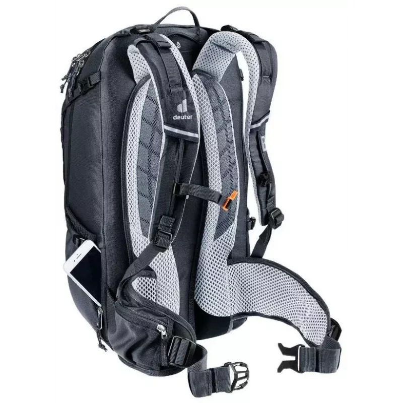 Kuprinė DEUTER Trans Alpine 30 — 30 l dviračių kuprinė, juoda