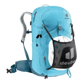 Kuprinė DEUTER Trail PRO 31 SL — moteriška žygių kuprinė, 31 l, lengva, patvari, mėlyna