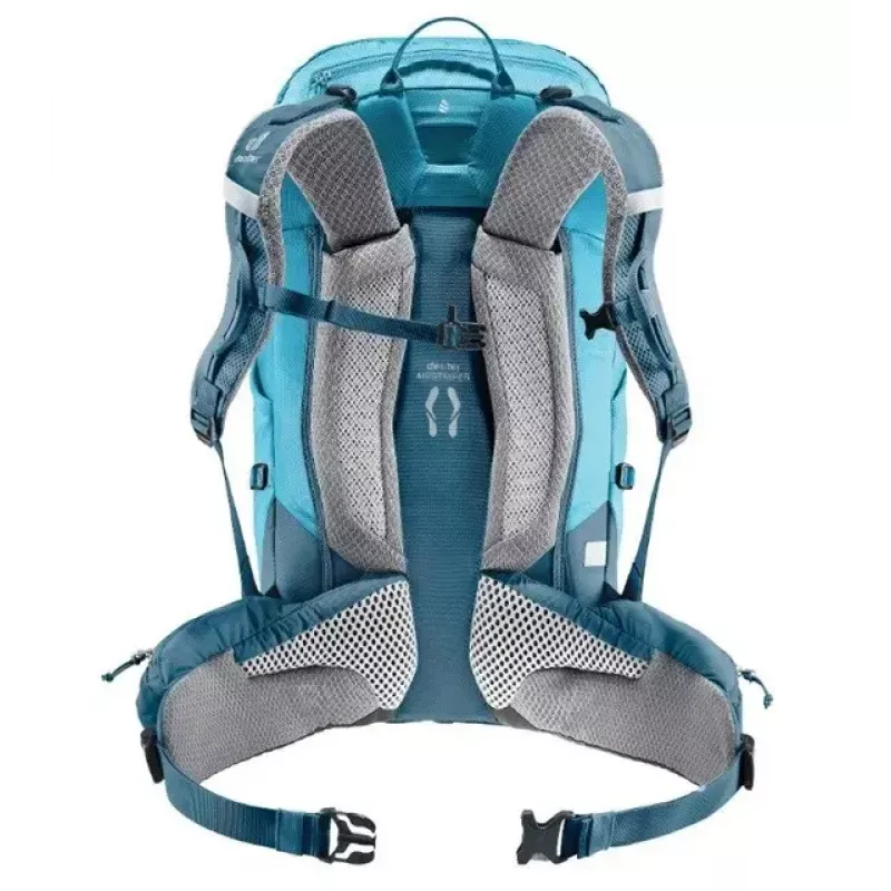 Kuprinė DEUTER Trail PRO 31 SL — moteriška žygių kuprinė, 31 l, lengva, patvari, mėlyna