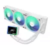 ASROCK Challenger 360 Digital ARGB White — 360 mm procesoriaus skysčio aušintuvas, skaitmeninis ARGB apšvietimas, balta apdaila