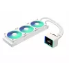 ASROCK Challenger 360 Digital ARGB White — 360 mm procesoriaus skysčio aušintuvas, skaitmeninis ARGB apšvietimas, balta apdaila
