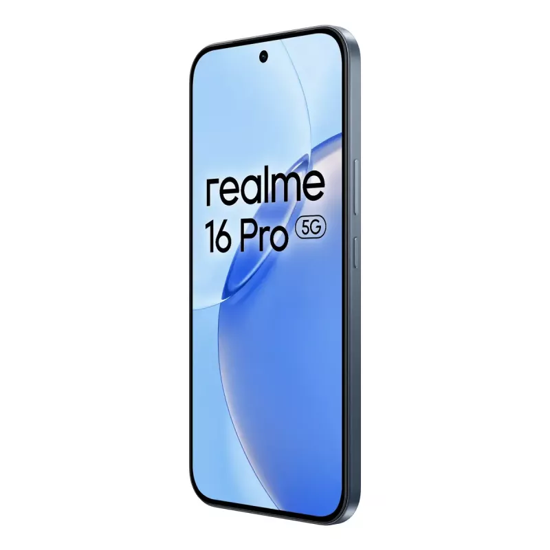 Išmanusis telefonas REALME realme 16 Pro 6,8 colio Dual SIM 5G — MediaTek Dimensity, 8 GB RAM, 512 GB, 200 MP, 6500 mAh, pilka