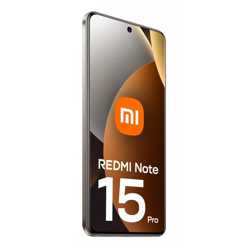 Išmanusis telefonas Xiaomi Redmi Note 15 Pro — 6,77 colio (17,2 cm), 8 GB RAM, 256 GB, 200 MP galinė kamera, 6500 mAh, titano spalva