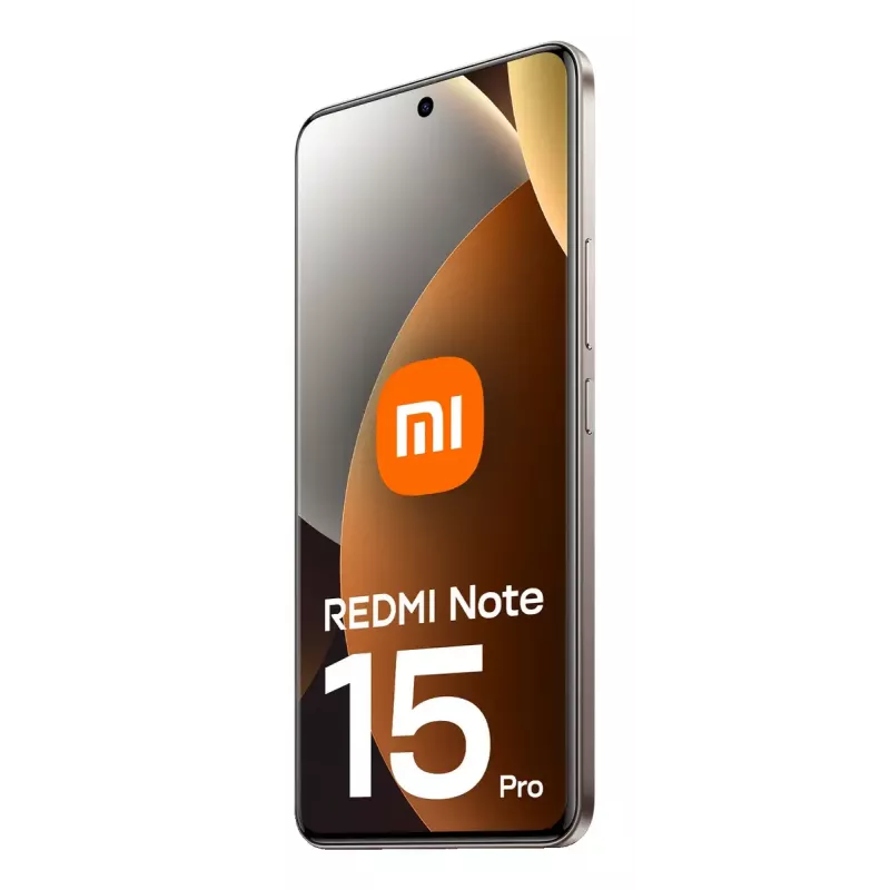 Išmanusis telefonas Xiaomi Redmi Note 15 Pro — 6,77 colio (17,2 cm), 8 GB RAM, 256 GB, 200 MP galinė kamera, 6500 mAh, titano spalva