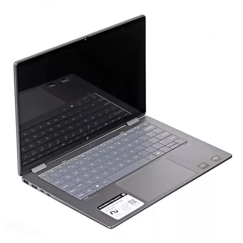 HP OmniBook Flip 14-FK0013D nešiojamasis kompiuteris, Ryzen AI 5 340, 14 colių WUXGA jutiklinis IPS, 16 GB RAM, 512 GB SSD, Bluetooth, Windows 11, Meteor Sidabrinė