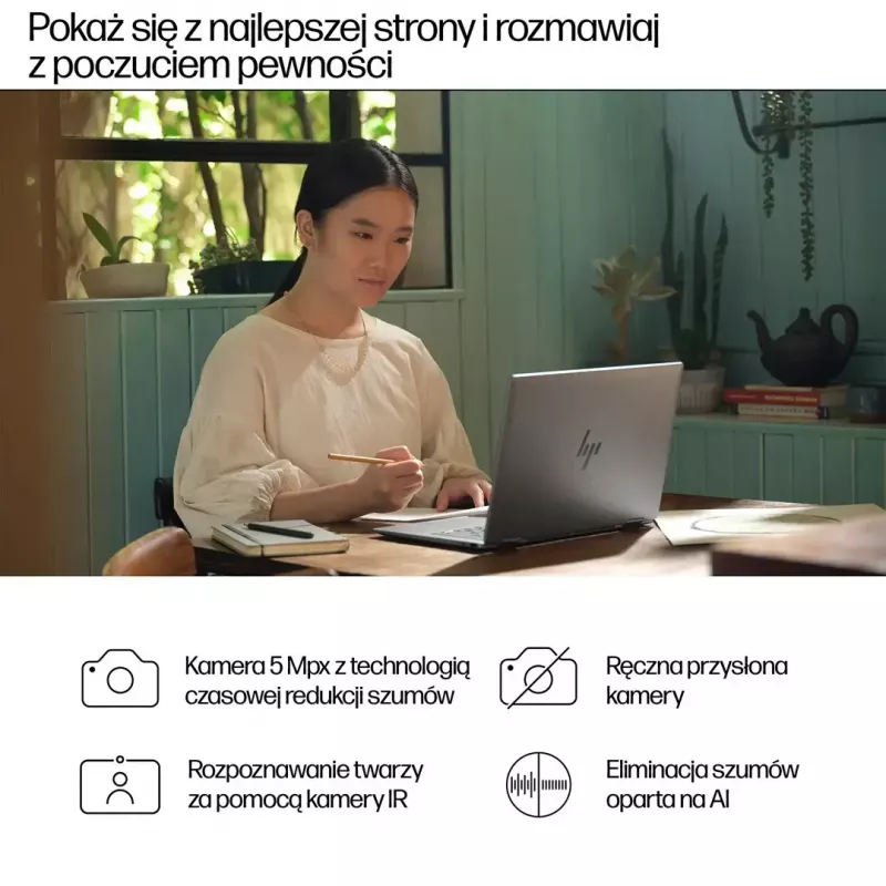 Nešiojamasis kompiuteris HP ENVY x360 14 colių Ryzen 7 8840HS 16GB 512GB Win11Home