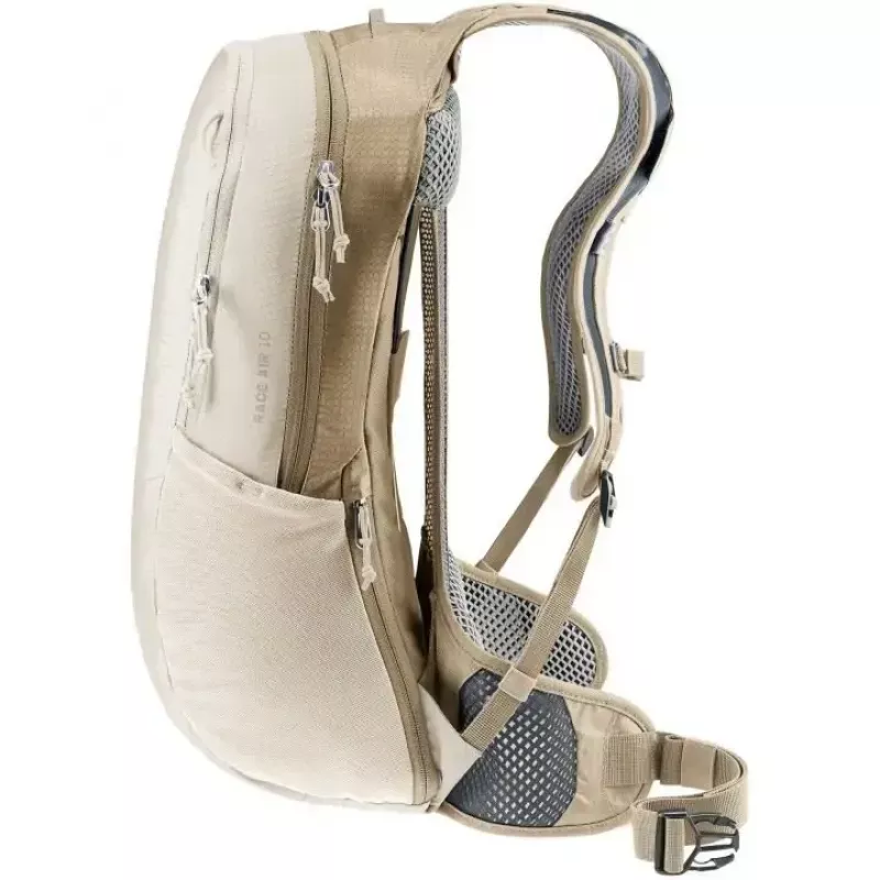 Kuprinė DEUTER Race Air 10 — lengva 10 l dviračių kuprinė, aliuminis/pilkas akmuo