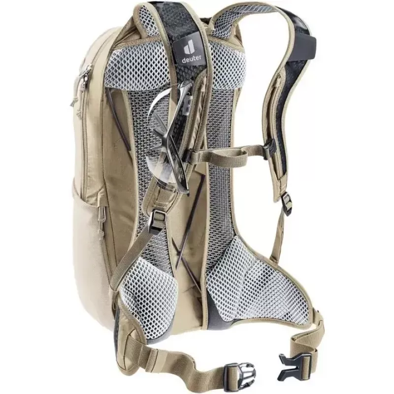 Kuprinė DEUTER Race Air 10 — lengva 10 l dviračių kuprinė, aliuminis/pilkas akmuo