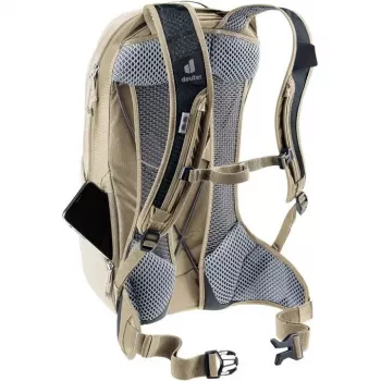 Kuprinė DEUTER Race Air 10 — lengva 10 l dviračių kuprinė, aliuminis/pilkas akmuo