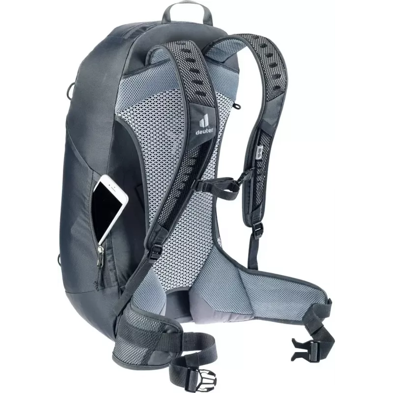 Kuprinė DEUTER AC Lite 25 EL juoda — ventiliuojama dieninė kuprinė, 25 L talpa
