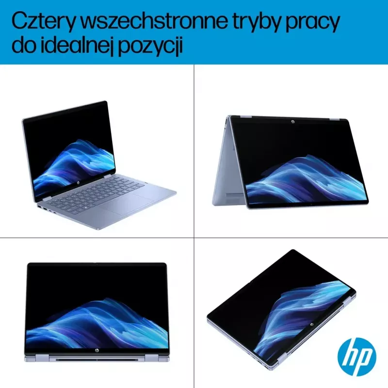 Nešiojamasis kompiuteris HP OmniBook 5 Flip 14-fp0004nw 14 colių Core 5 120U 16GB 512GB Win11Home Sky Blue