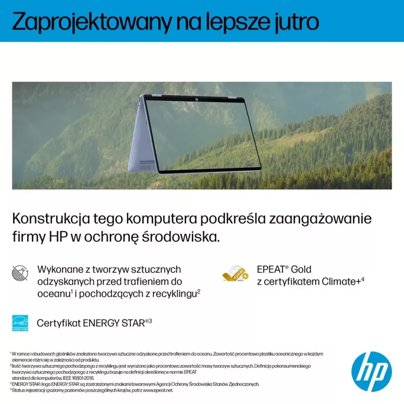 Nešiojamasis kompiuteris HP OmniBook 5 Flip 14-fp0004nw 14 colių Core 5 120U 16GB 512GB Win11Home Sky Blue