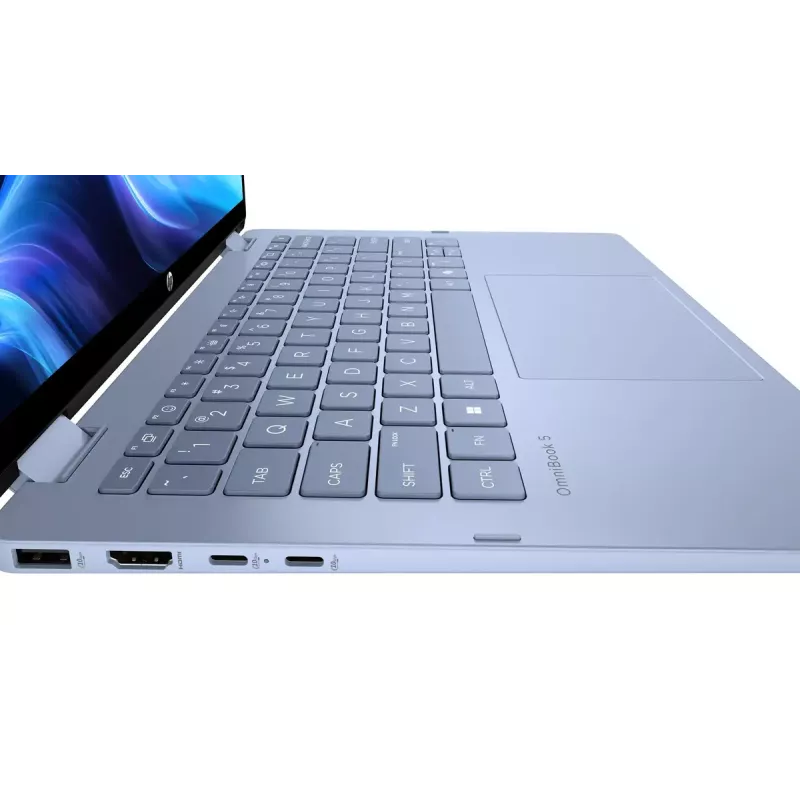 Nešiojamasis kompiuteris HP OmniBook 5 Flip 14-fp0004nw 14 colių Core 5 120U 16GB 512GB Win11Home Sky Blue