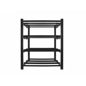 Baterijų stovas LANBERG OR01-830650-304-BK — 830×650 mm, 3 eilės, 4 lygiai
