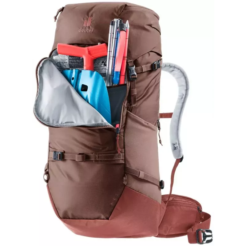 Moterų kuprinė DEUTER Rise 32+ SL – 32 l, SL pritaikymas, raisin/caspia