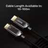 HDMI kabelis Unitek C11085GY01-30M — 30 m, HDMI Type A kištukas–kištukas, HDMI 2.1, 48 Gbit/s, ARC, paauksuoti kontaktai, juodas