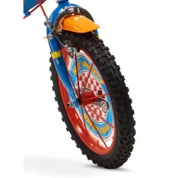 Vaikiškas dviratis Toimsa 14 colių Hot Wheels modelis 1468, 14 colių ratai, plieninis rėmas, suderinamas su papildomais ratukais
