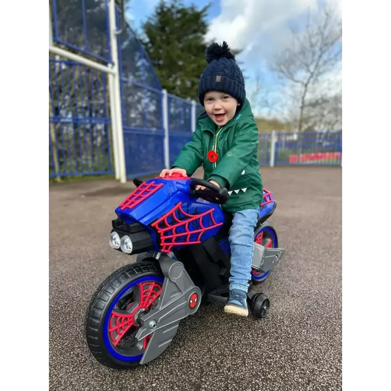 Elektrinis važiuojamas motociklas HUFFY 17345W — vaikiška baterijomis maitinama 6V transporto priemonė