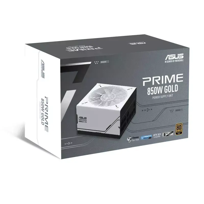 ASUS Prime 850W Gold (AP-850G) maitinimo blokas 20+4-pin ATX ATX juoda, balta