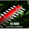 Belaidė žolės žirklė GreenWorks 1600607VA — 12 cm nerūdijančio plieno peilis, 24 V Li‑Ion 2 Ah