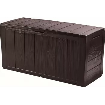 Sandėliavimo dėžė Keter Sherwood stačiakampė derva ruda 270L 1170mm