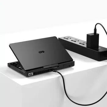 GPD Pocket 4 nešiojamasis kompiuteris — AMD Ryzen 7 8840U, 8 colių WQXGA 2560×1600 144Hz jutiklinis, 16GB DDR5, 1TB NVMe, Radeon 780M, Windows 11, LAN, FPR, Graphite