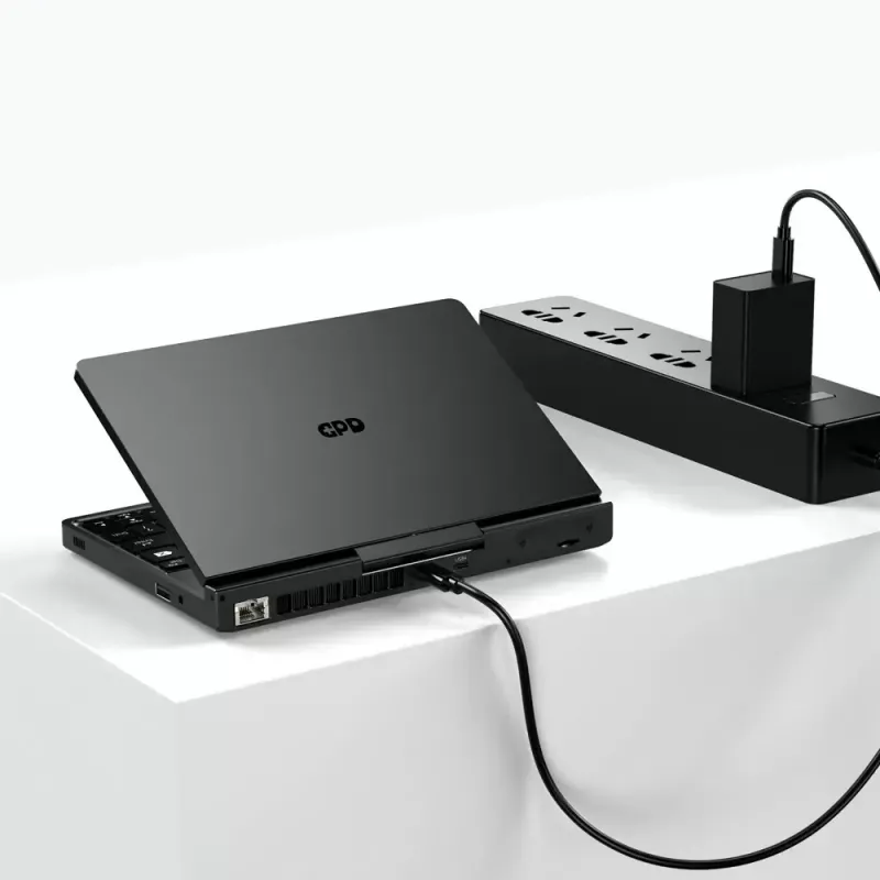 GPD Pocket 4 nešiojamasis kompiuteris — AMD Ryzen 7 8840U, 8 colių WQXGA 2560×1600 144Hz jutiklinis, 16GB DDR5, 1TB NVMe, Radeon 780M, Windows 11, LAN, FPR, Graphite