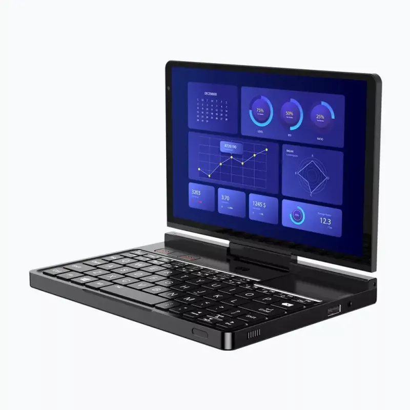 GPD Pocket 4 nešiojamasis kompiuteris — AMD Ryzen 7 8840U, 8 colių WQXGA 2560×1600 144Hz jutiklinis, 16GB DDR5, 1TB NVMe, Radeon 780M, Windows 11, LAN, FPR, Graphite