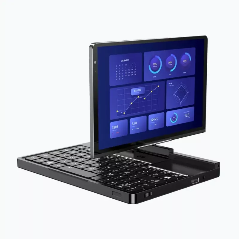 GPD Pocket 4 nešiojamasis kompiuteris — AMD Ryzen 7 8840U, 8 colių WQXGA 2560×1600 144Hz jutiklinis, 16GB DDR5, 1TB NVMe, Radeon 780M, Windows 11, LAN, FPR, Graphite