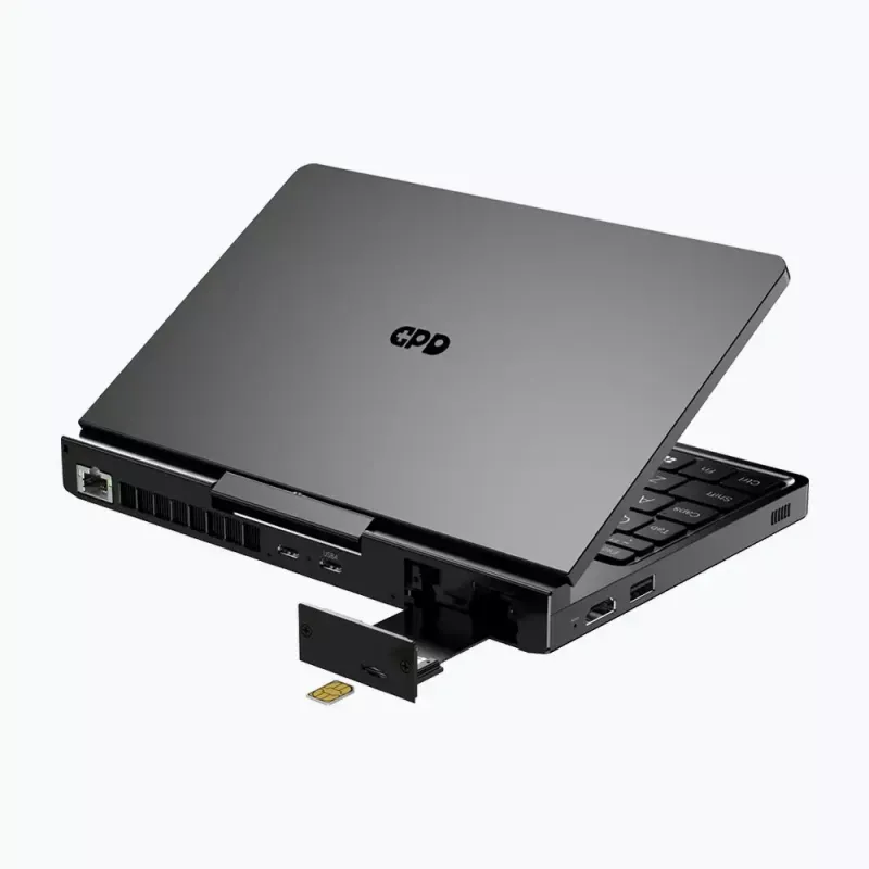 GPD Pocket 4 nešiojamasis kompiuteris — AMD Ryzen 7 8840U, 8 colių WQXGA 2560×1600 144Hz jutiklinis, 16GB DDR5, 1TB NVMe, Radeon 780M, Windows 11, LAN, FPR, Graphite