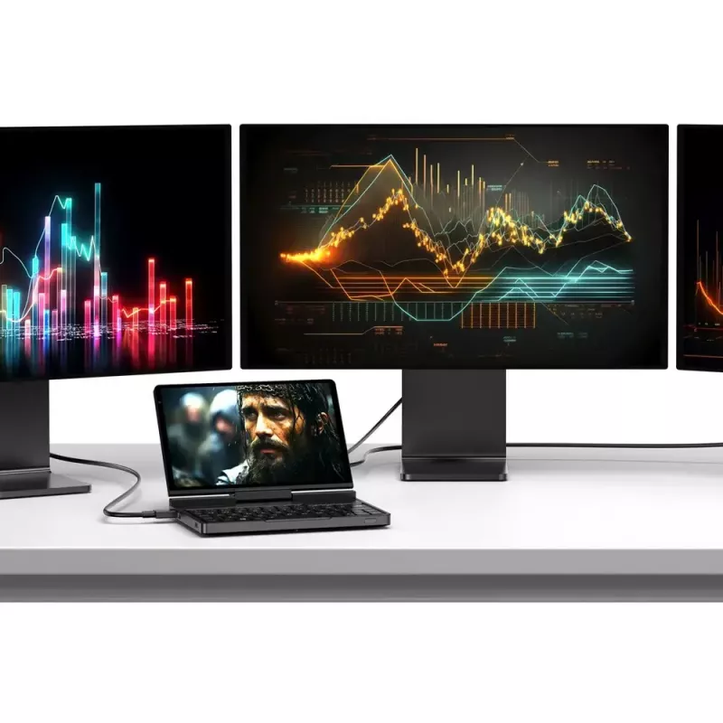 GPD Pocket 4 nešiojamasis kompiuteris — AMD Ryzen 7 8840U, 8 colių WQXGA 2560×1600 144Hz jutiklinis, 16GB DDR5, 1TB NVMe, Radeon 780M, Windows 11, LAN, FPR, Graphite