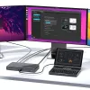 GPD Pocket 4 nešiojamasis kompiuteris — AMD Ryzen 7 8840U, 8 colių WQXGA 2560×1600 144Hz jutiklinis, 16GB DDR5, 1TB NVMe, Radeon 780M, Windows 11, LAN, FPR, Graphite