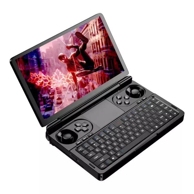 Nešiojamasis kompiuteris GPD WinMini HX370 — 7 colių FHD 120Hz jutiklinis ekranas, AMD Ryzen AI 9 HX370, 32GB DDR5, 2TB NVMe, Radeon 890M, Win 11, juodas