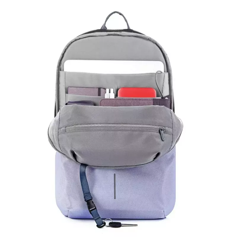 XDDESIGN Apsauginė kuprinė 'Bobby Soft' – levandų pilka, apsauginė miesto kuprinė P705.992
