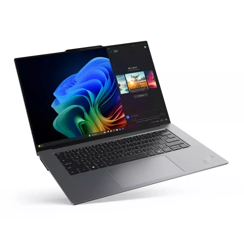 Nešiojamasis kompiuteris Lenovo ThinkPad X9-15 Gen 1 Copilot+ PC — Intel Core Ultra 7 258V, 15,3 col. 2,8K jutiklinis, 32 GB, 1 TB SSD, Wi‑Fi 7, Windows 11 Pro, pilka