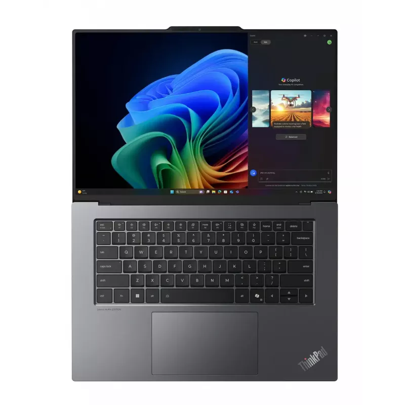 Nešiojamasis kompiuteris Lenovo ThinkPad X9-15 Gen 1 Copilot+ PC — Intel Core Ultra 7 258V, 15,3 col. 2,8K jutiklinis, 32 GB, 1 TB SSD, Wi‑Fi 7, Windows 11 Pro, pilka