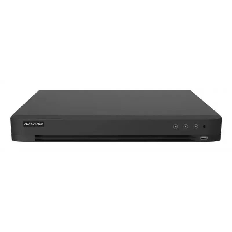 Skaitmeninis vaizdo registratorius Hikvision IDS-7216HUHI-M2/XT — 16 kanalų DVR, 4K (3840×2160), H.264/H.265, SATA HDD iki 12 TB, Gigabitas Ethernet, 12 V DC
