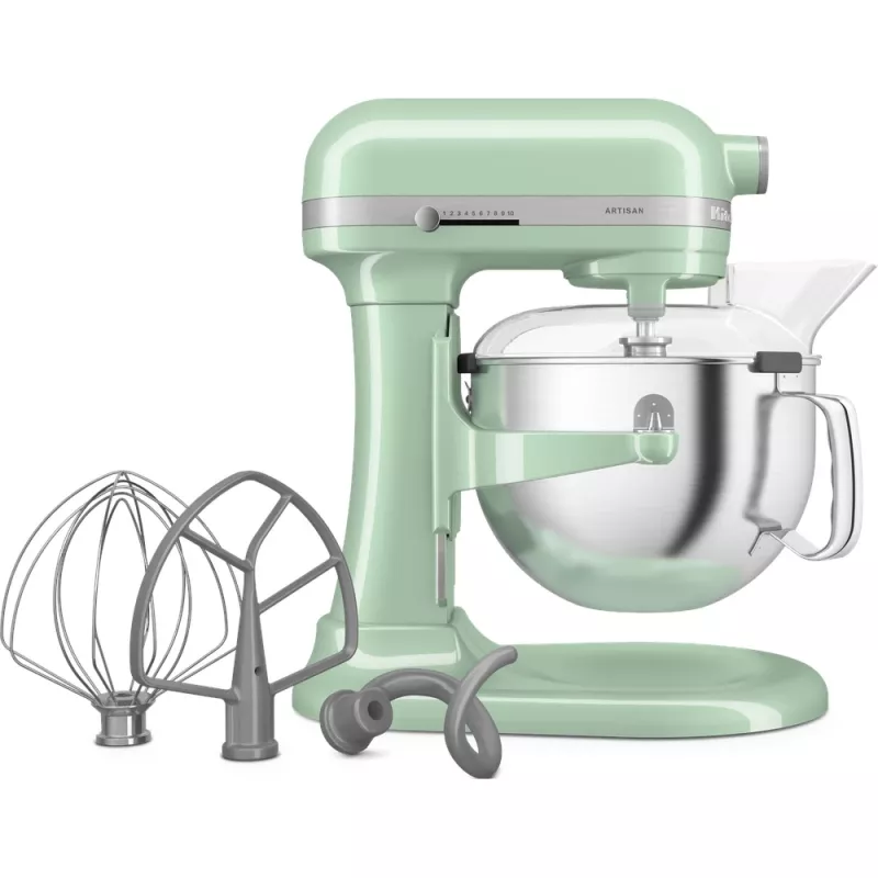 „KitchenAid 5KSM60SPXEPT“ stacionarus maišytuvas 375 W žalia, pilka, nerūdijantis plienas