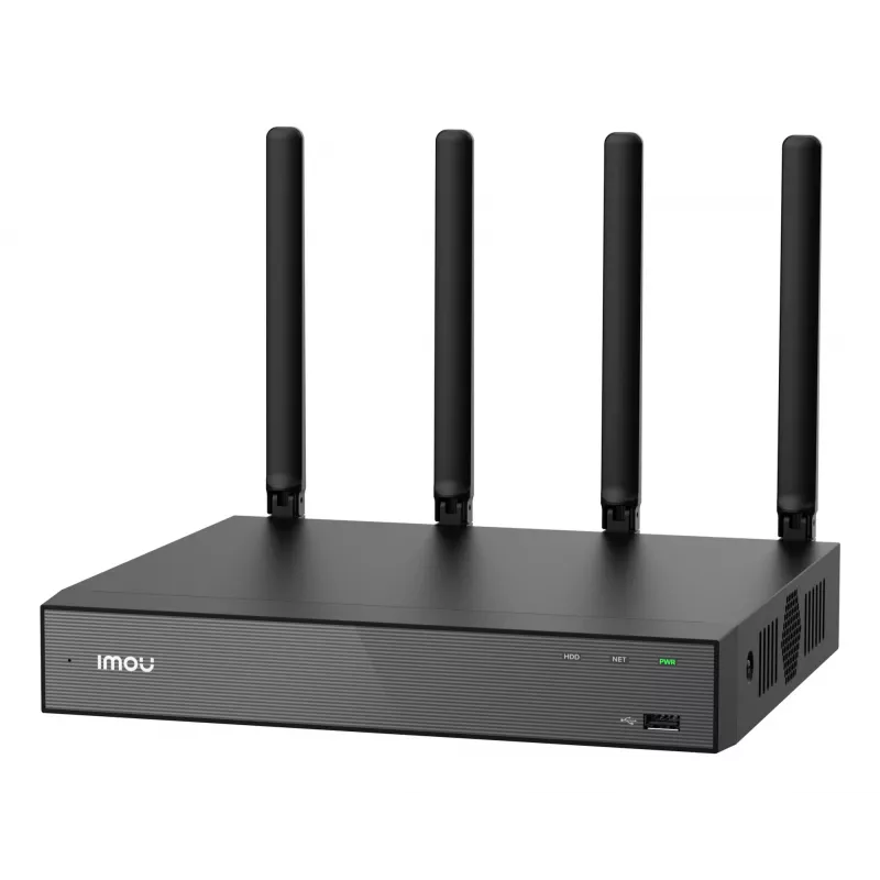 Tinklo vaizdo registratorius IMOU N110W — 10 kanalų NVR, maks. 2592×1944, dviejų dažnių „Wi‑Fi“, 16 TB SATA atmintis, gigabitinė eterneto sąsaja, juodas