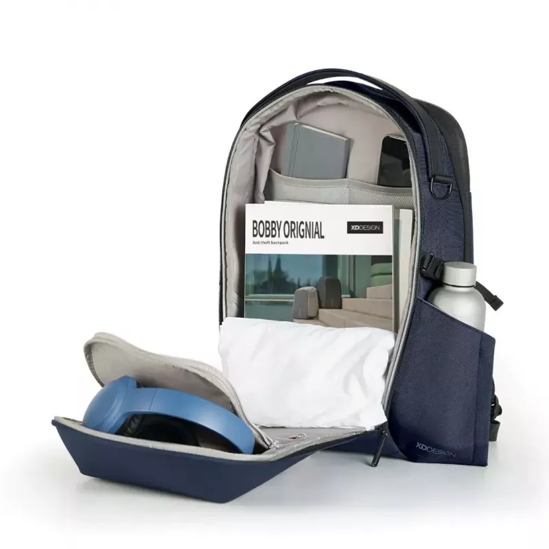 Nešiojamojo kompiuterio kuprinė XDDESIGN Bizz Navy — atspari vandeniui, lengva, modelis P705.935