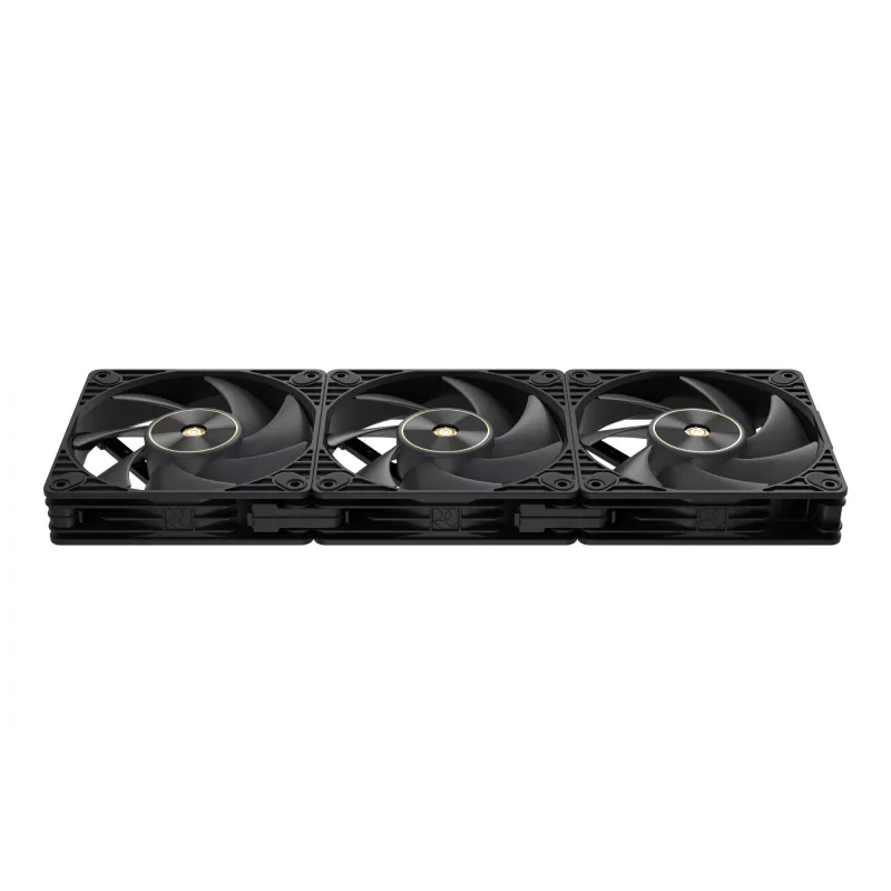 ASUS ProArt PF120 ventiliatorius PWM, juodas, 3 vnt. komplektas, kompiuterio korpusui, 12 cm, 3 vnt.