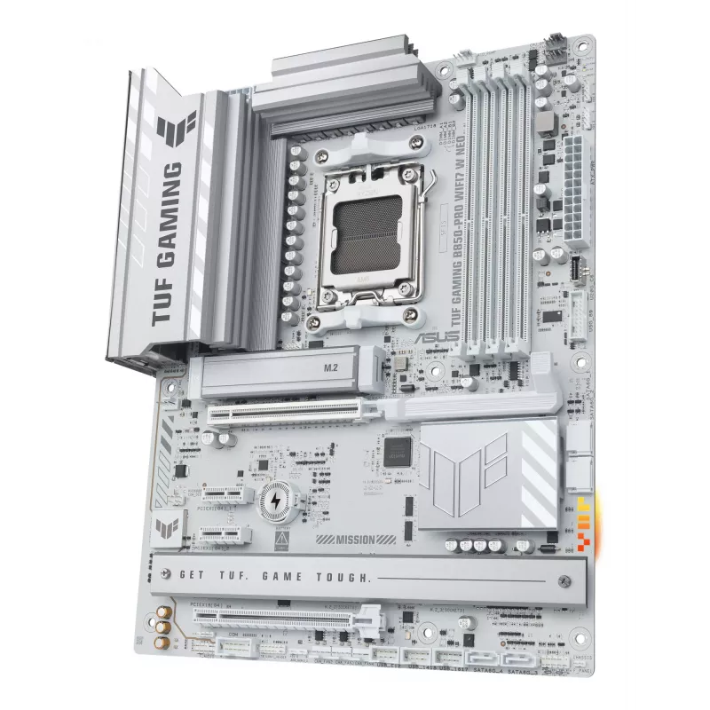 Pagrindinė plokštė ASUS TUF GAMING B850‑PRO WIFI7 W NEO — AMD B850, Socket AM5, ATX, DDR5, Wi‑Fi 7, 2.5GbE